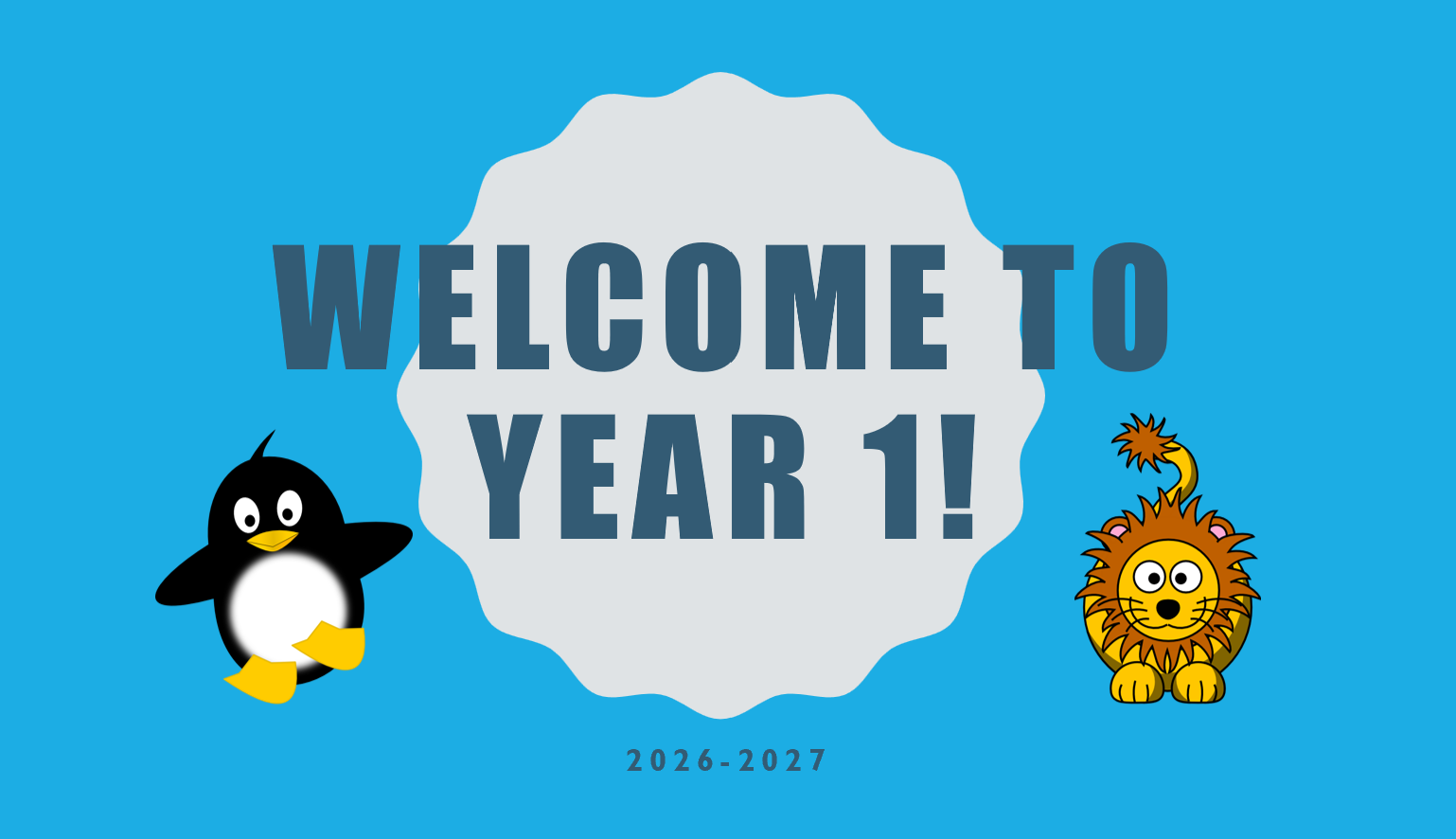 2026-27 Y1 Welcome to Year 1